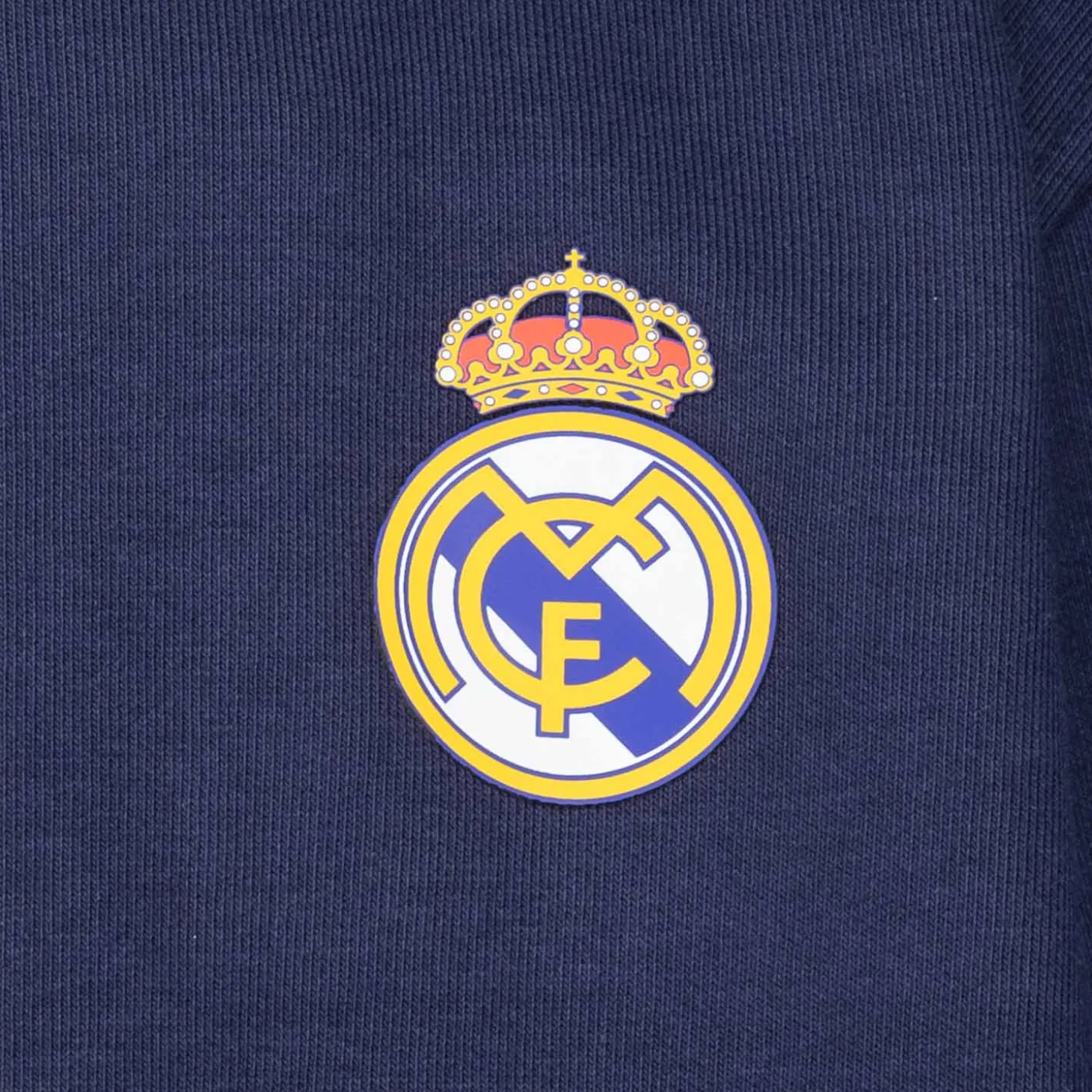 Sweatshirt Hoodie Zipper Kids ECO Essentials Real Madrid Schild Blau | OSDM Best