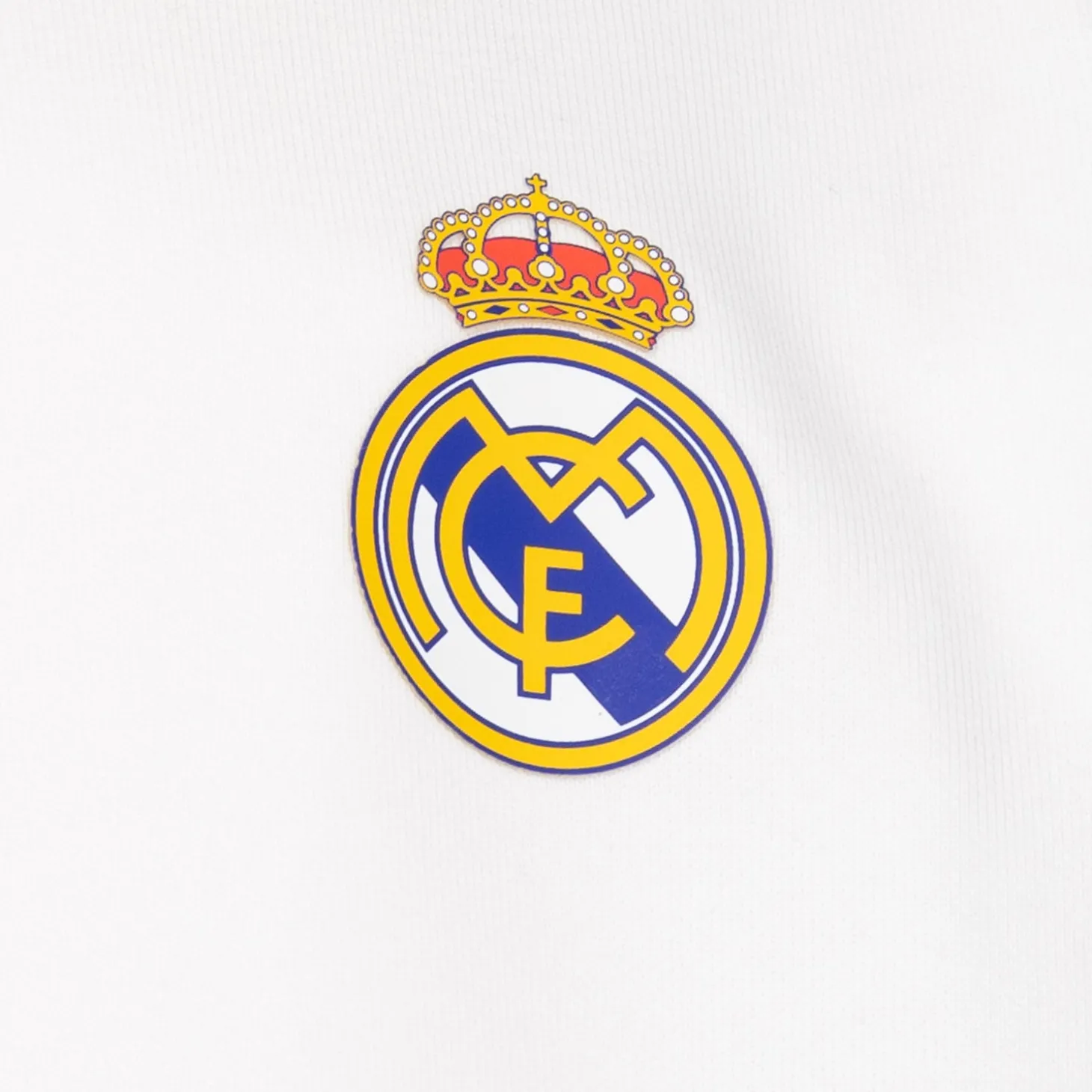 Sweatshirt Hoodie Zipper Kids ECO Essentials Real Madrid Schild Weiß | OSDM Shop