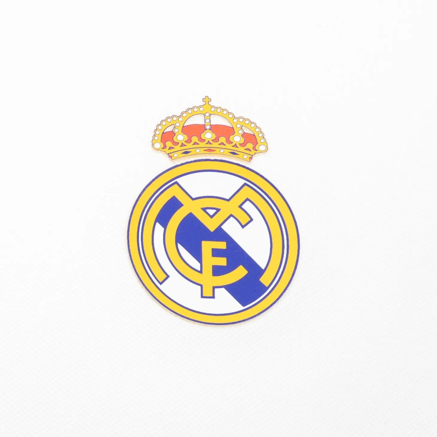 Weißes Herren-Polo ECO Essentials Real Madrid Schild Farbe | OSDM Best